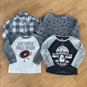 *Bundle Toddler Boys long sleeves & flannel